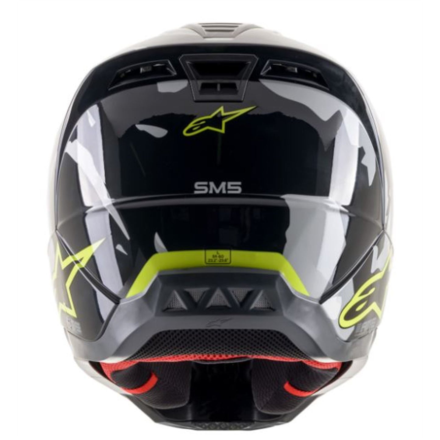Alpinestars SM5 Rover Helmet - Gray/Yellow - Medium [MPN: 8303921-1592-MD]_642528