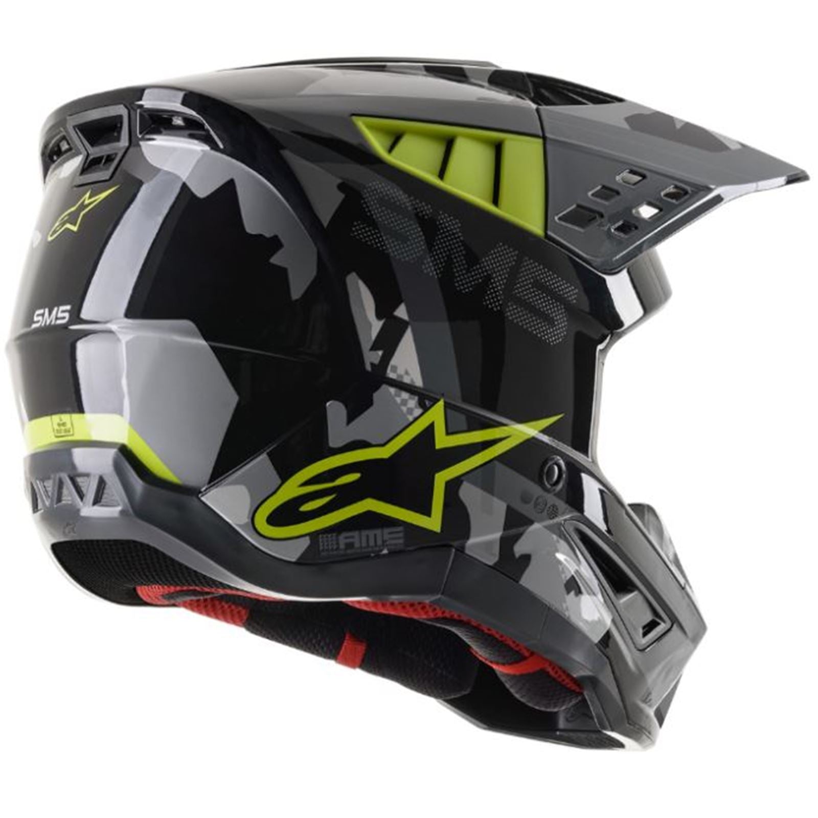 Alpinestars SM5 Rover Helmet - Gray/Yellow - Medium [MPN: 8303921-1592-MD]_642527