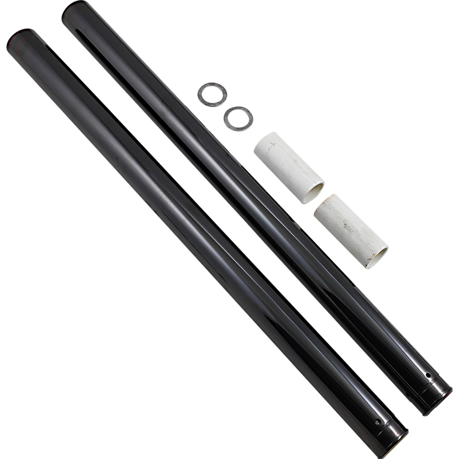 Custom Cycle Black Diamond-Like Fork Tubes - 49 mm - 29.50" Length [MPN: T2015DL]_1134392