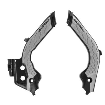 Acerbis X-Grip Frame Guards - Black/Gray for Husqvarna 2733451001_674954