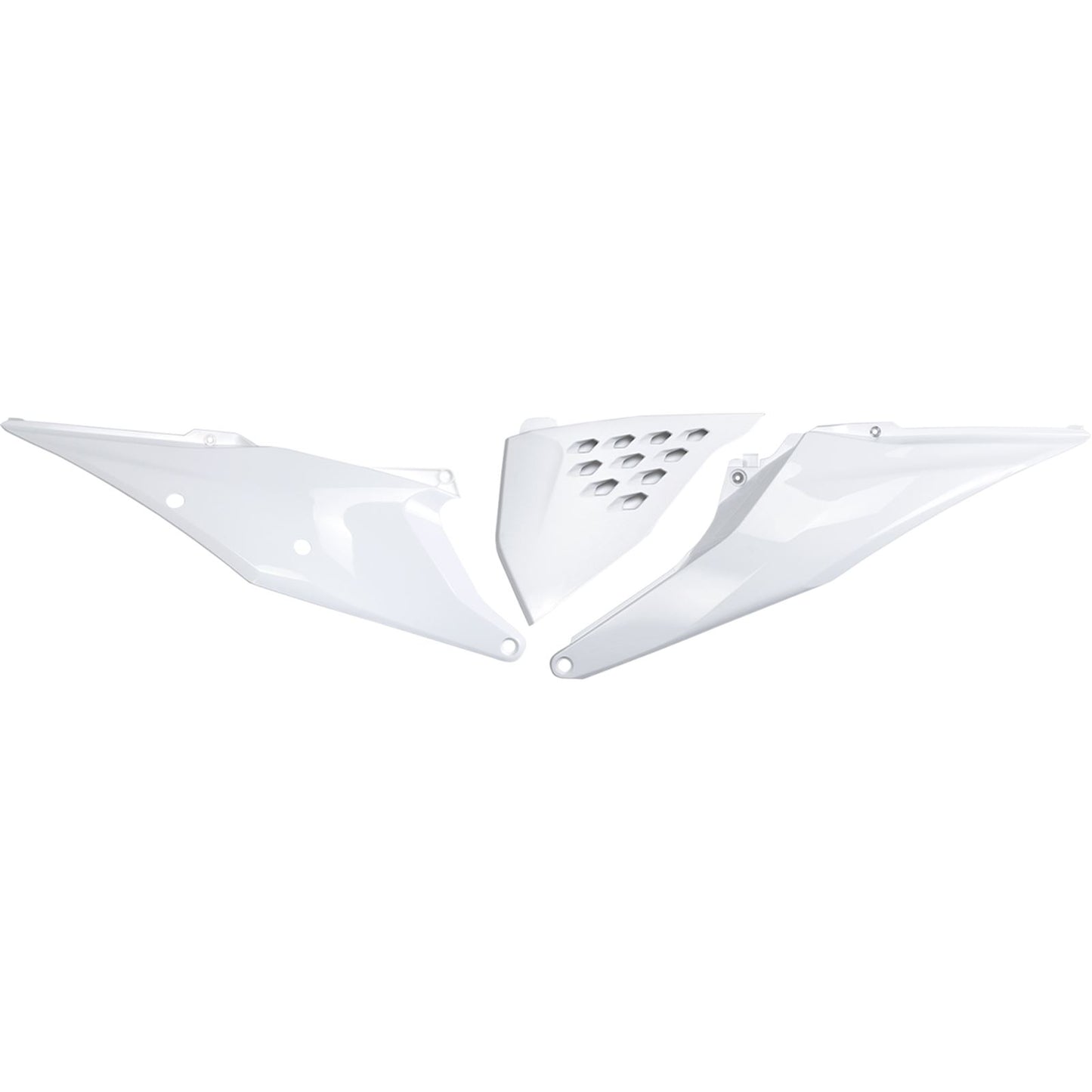 UFO Plastics Vented Side Panel for KTM- White [MPN: KT05004-042]_1089405