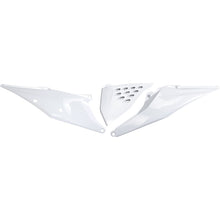 UFO Plastics Vented Side Panel for KTM- White [MPN: KT05004-042]_1089405