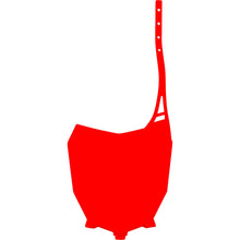 UFO Plastics Front Number Plate - Red for Honda [MPN: HO05602-070]_1047419