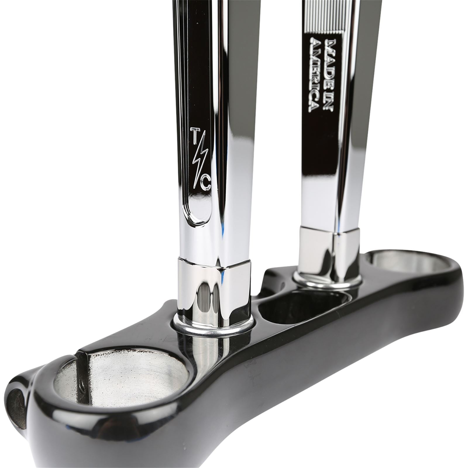 Thrashin Supply Company Spacers - Riser - 1" - Chrome [MPN: TSC-9801-3]_1047687