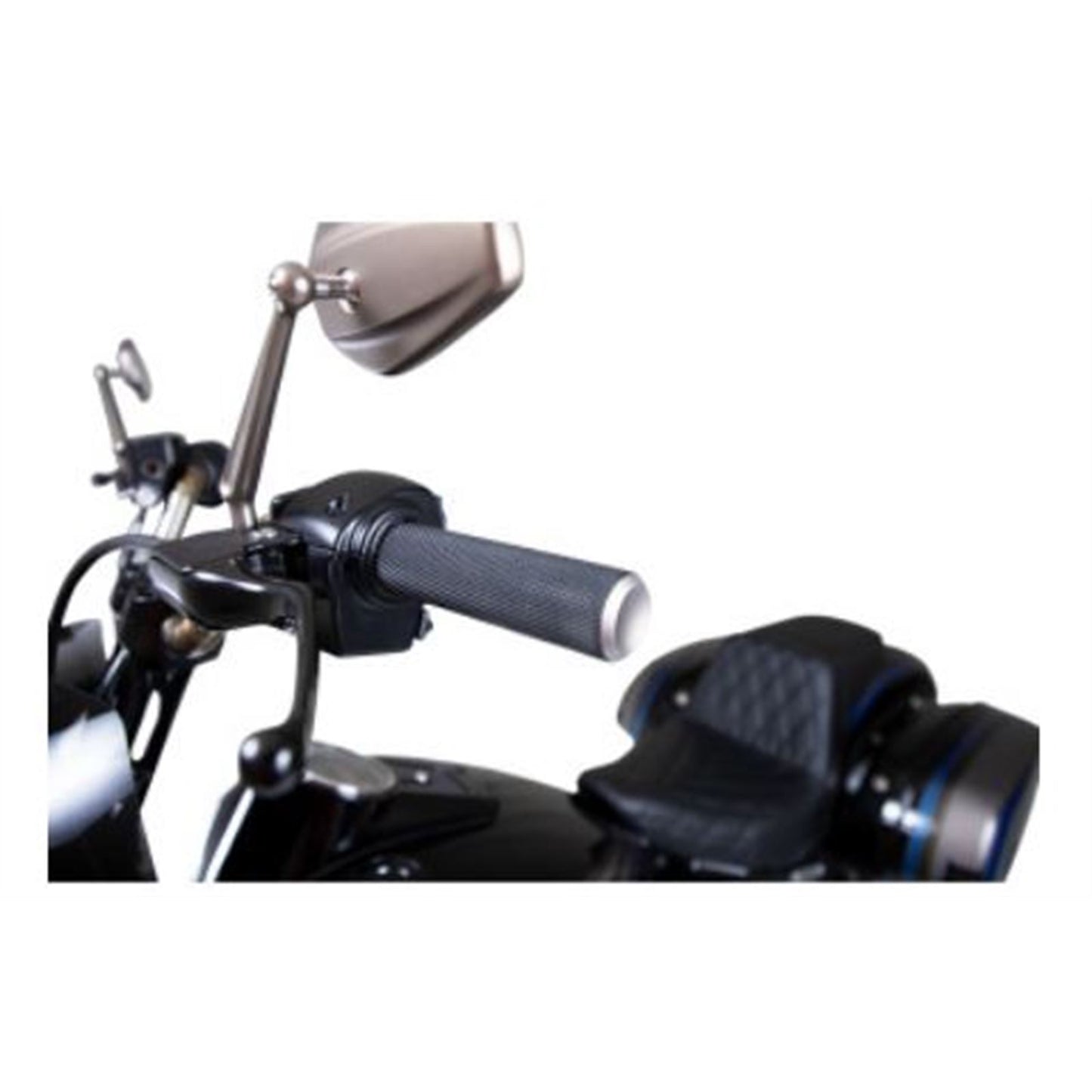 Arlen Ness Grips - Knurled - TBW - Titanium 07-348_840269