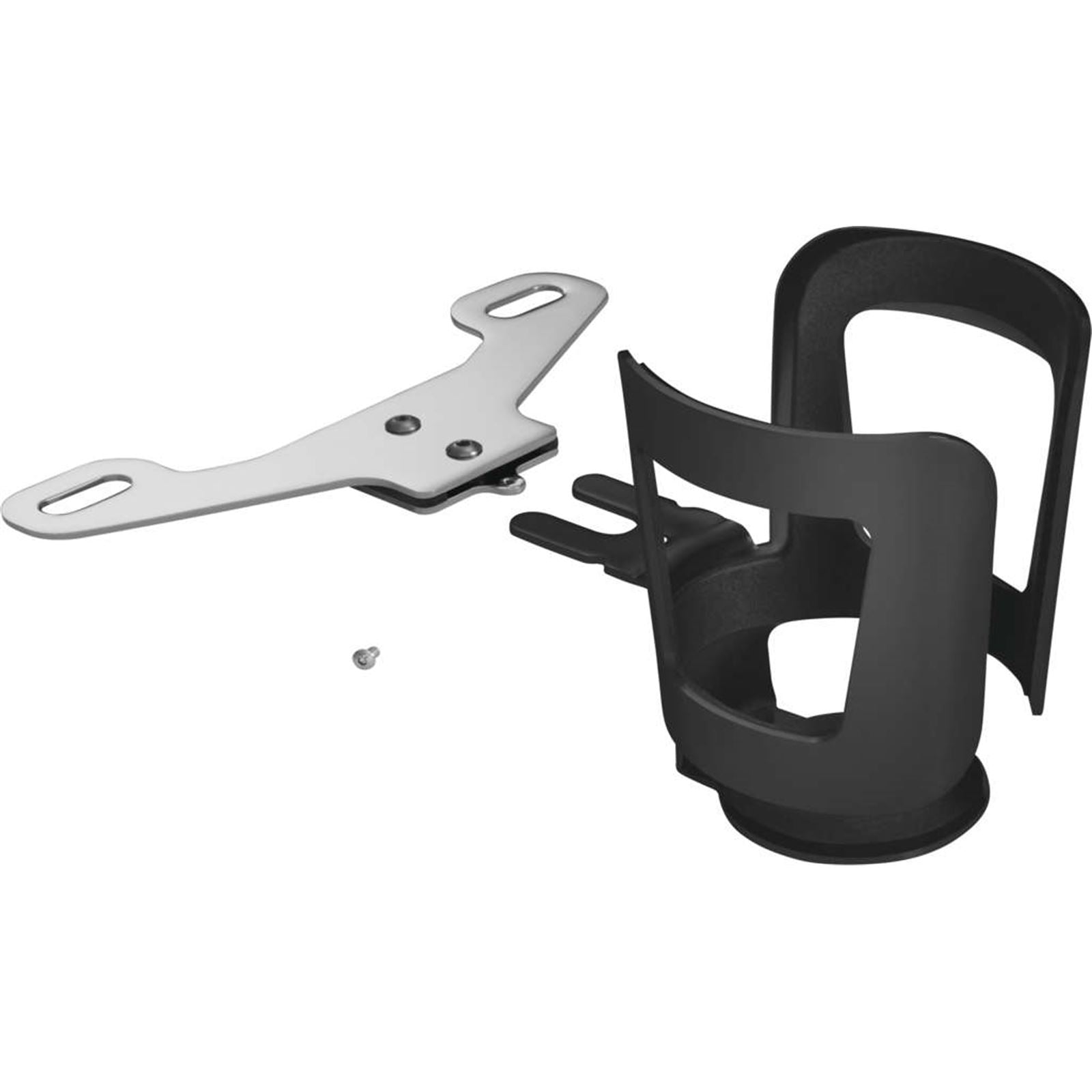 Show Chrome Beverage Holder - Passenger - Black 52-836BK_987487