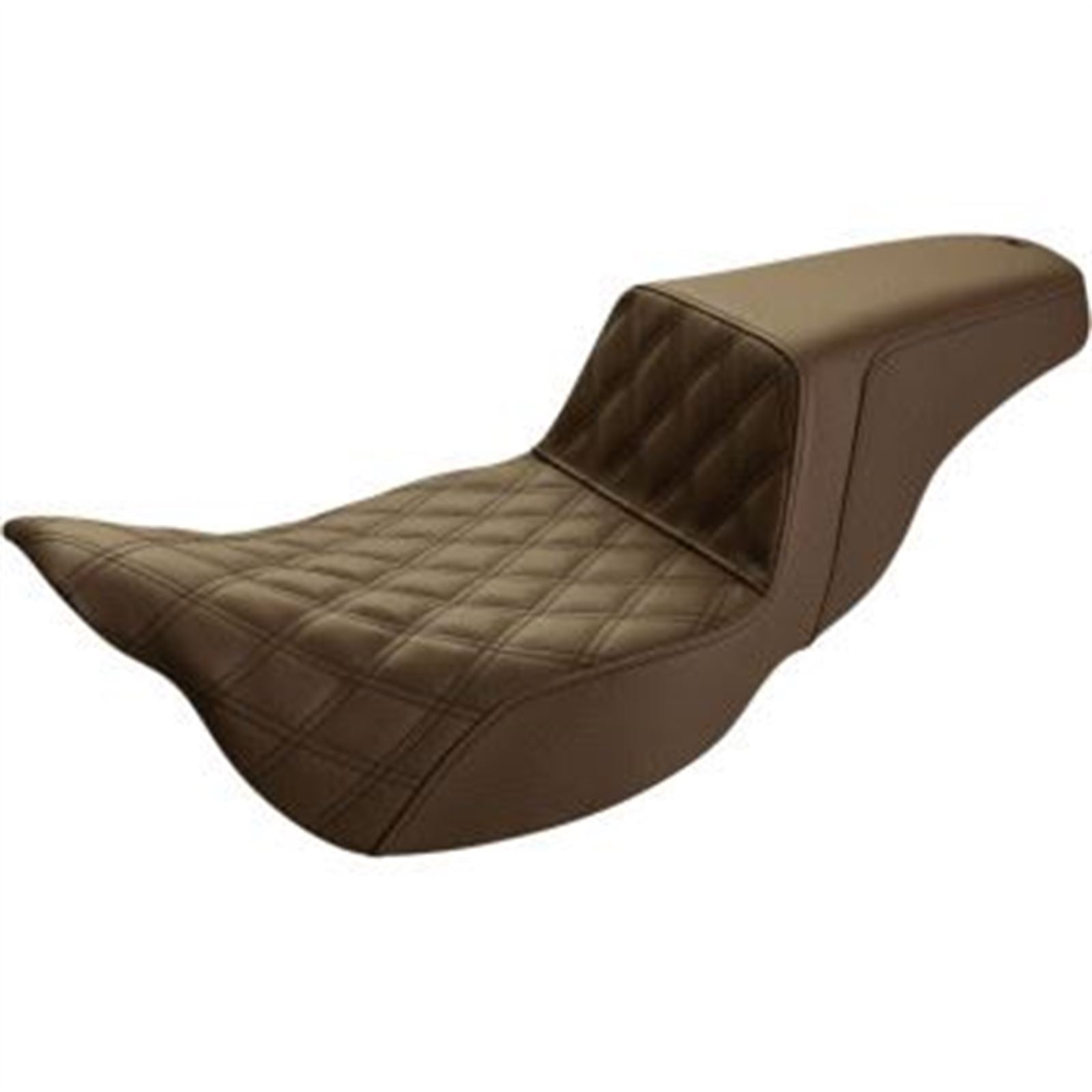 Saddlemen Step Up Seat - Lattice Stitched - Brown - FLH 808-07B-172BREX_639577