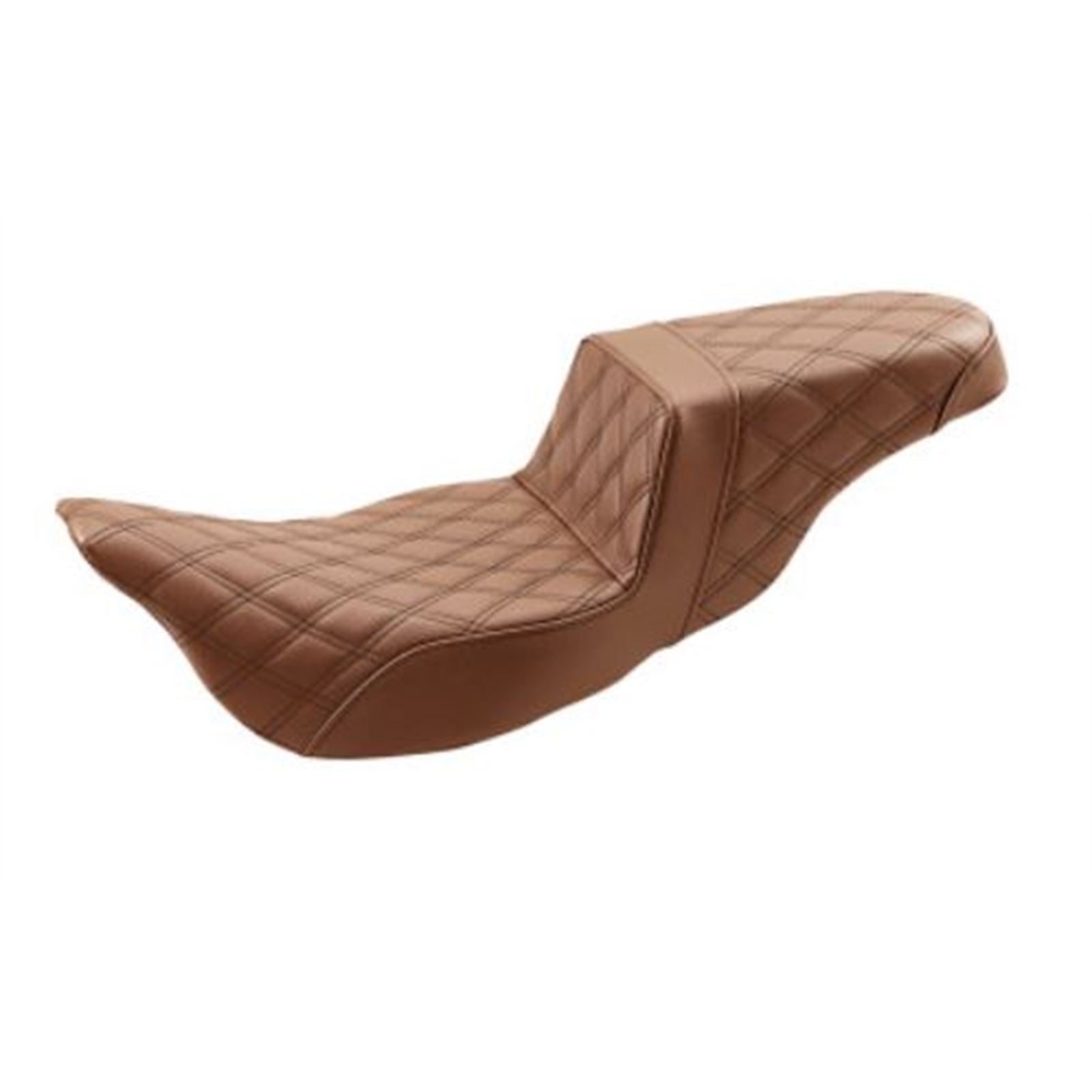 Saddlemen Step Up Seat - Lattice Stitched - Brown - FLH 808-07B-175BREX_639726