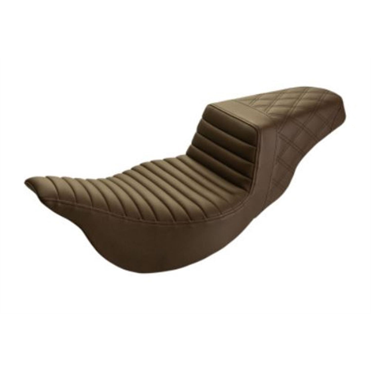 Saddlemen Step Up Seat - Tuck and Roll/Lattice Stitched - Brown - FLH 808-07B-176BREX_639728