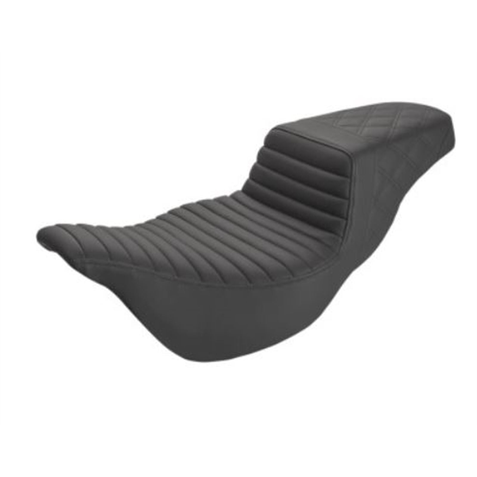 Saddlemen Step Up Seat - Tuck and Roll/Lattice Stitched - FLH 808-07B-176E_639729