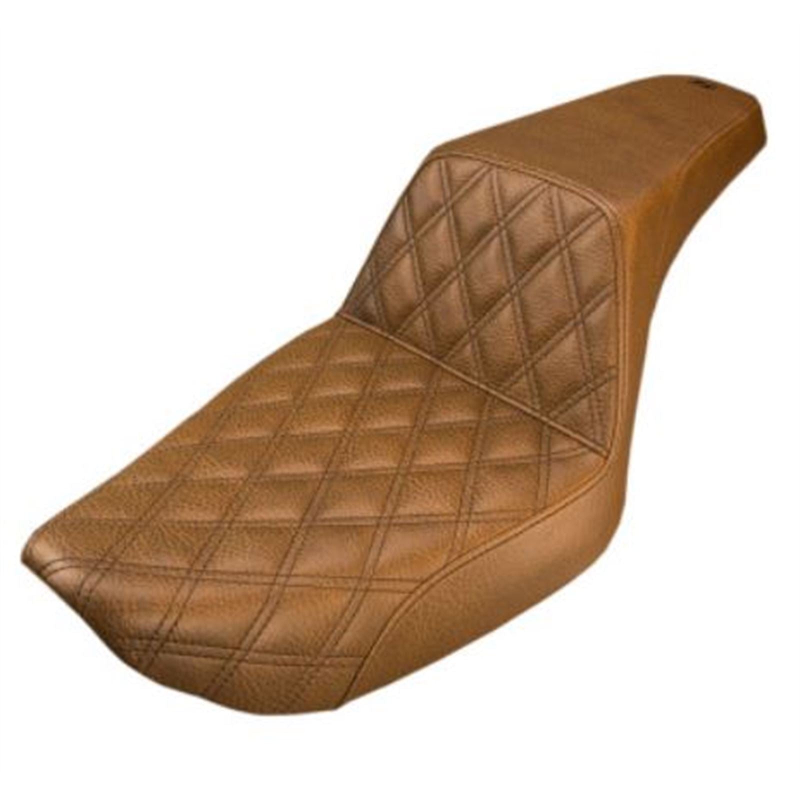 Saddlemen Step Up Seat - Tuck and Roll - Brown - Dyna 891-04-172BR_639906
