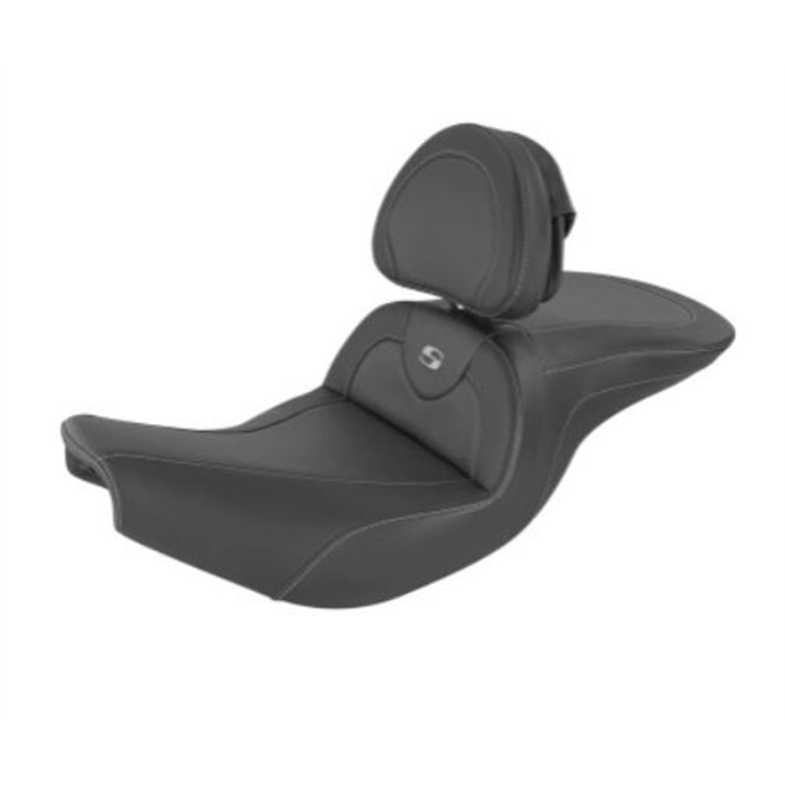 Saddlemen Heated Road Sofa Seat - Carbon Fiber with Backrest for Indian I14-07-185BRHCT_795422