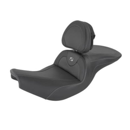 Saddlemen Heated Road Sofa Seat - Carbon Fiber with Backrest for Indian I14-07-185BRHCT_795422