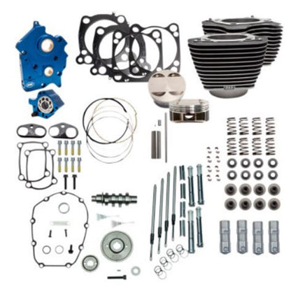 S&S Cycle Power Package - Gear Drive - Oil Cooled - Highlighted Fins - M8 310-1053A_730184