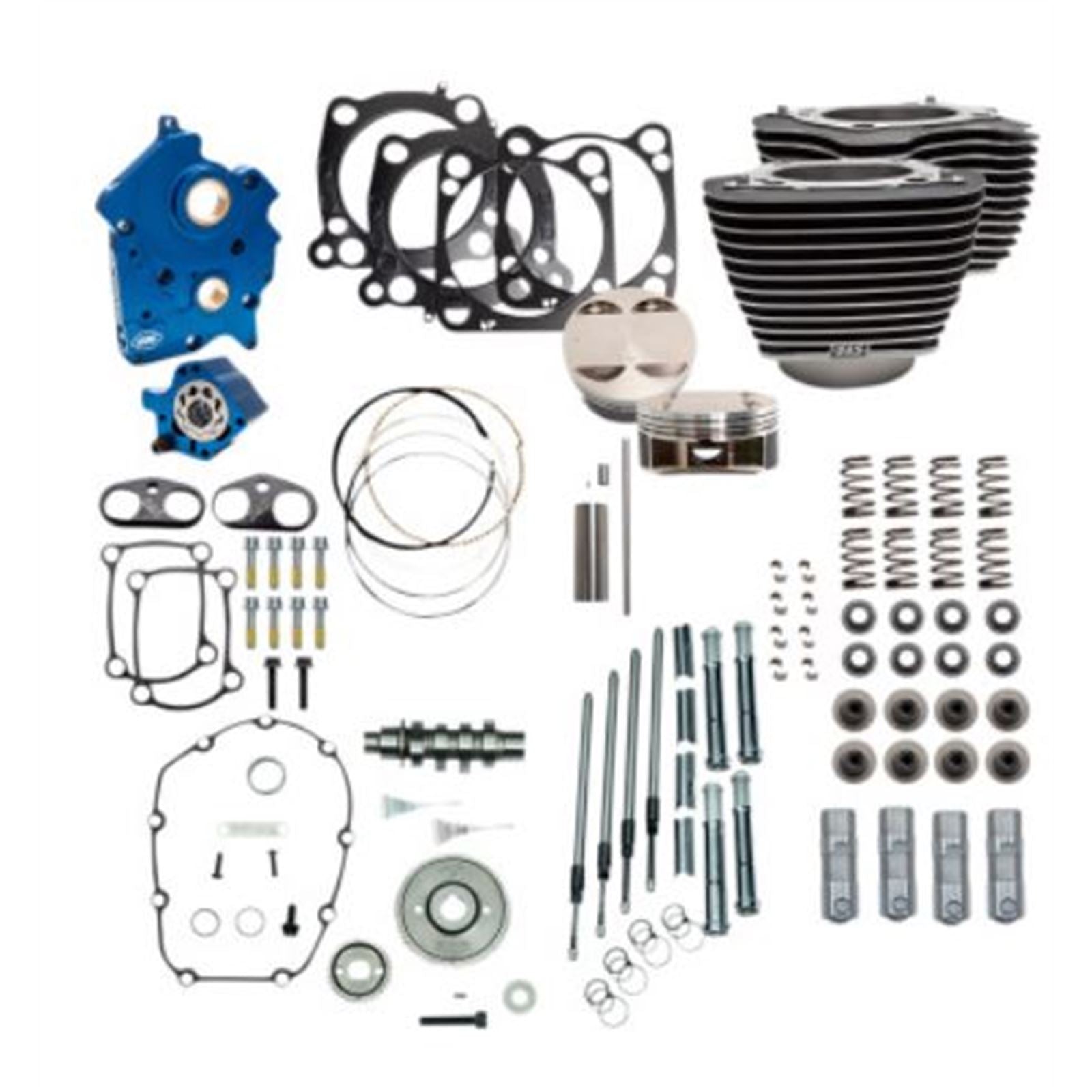 S&S Cycle Power Pack - GearDrive with Highlighted Fins - Water Cooled - M8 310-1102A_730194