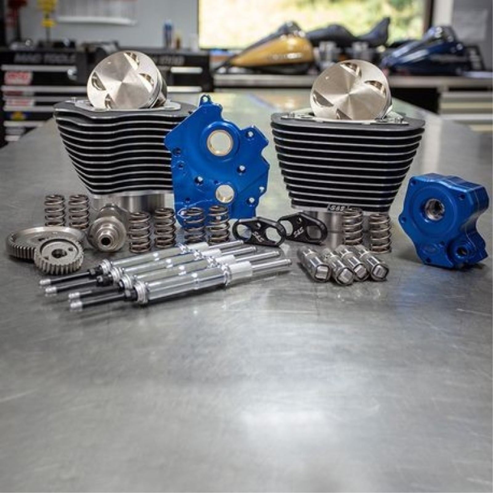 S&S Cycle Power Pack - GearDrive with Highlighted Fins - Water Cooled - M8 310-1102A_1463769