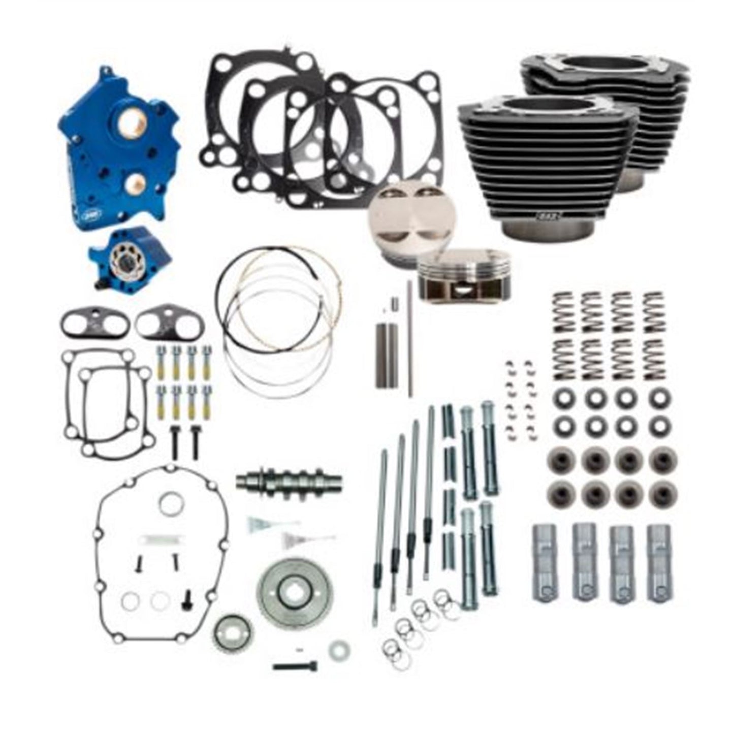 S&S Cycle Power Pack Gear Drive Highlighted Fins Black Granite Oil Cooled M8 310-1110A_730200