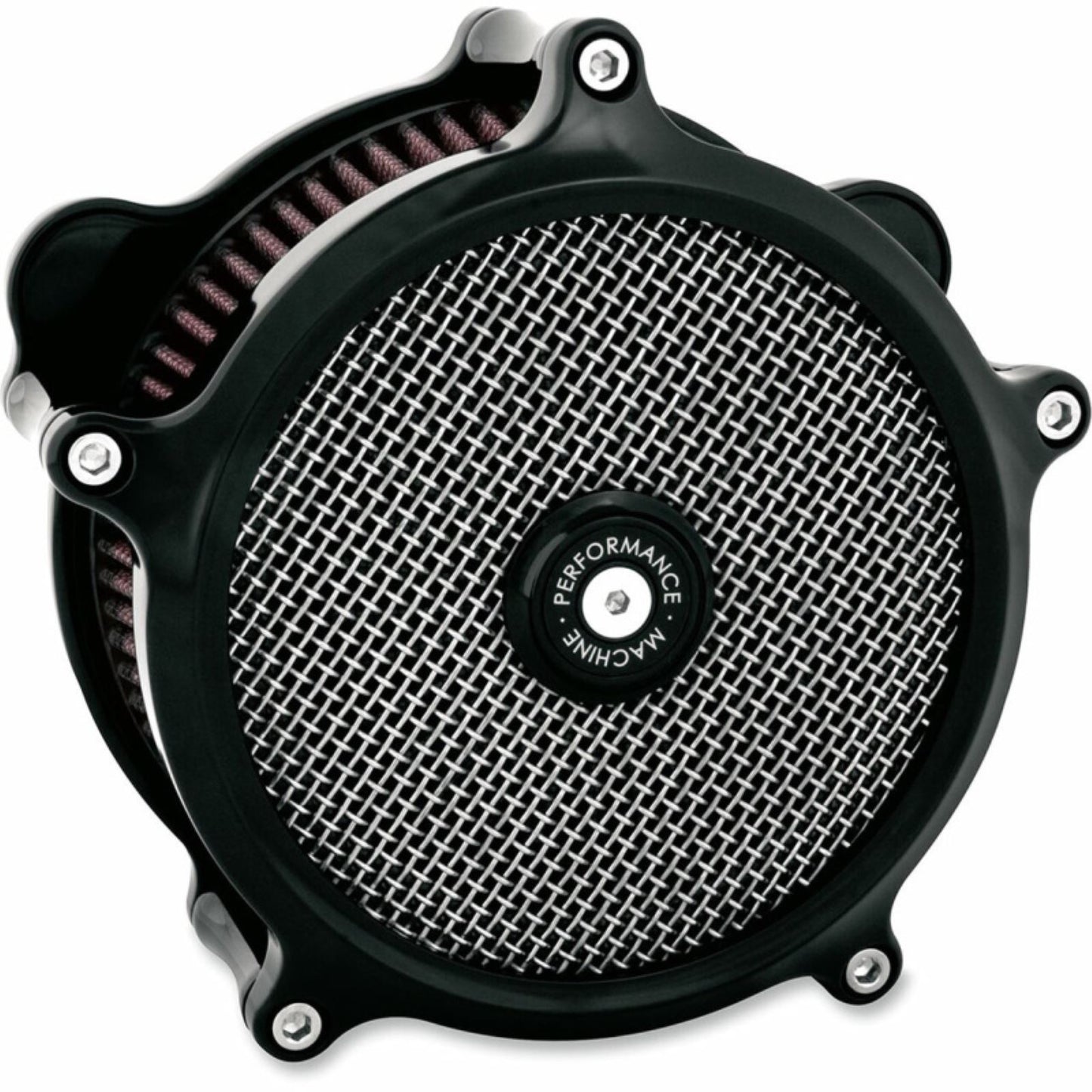 Performance Machine Super Gas Air Cleaner  - Black fits H-D Twin Cam/Evolution 0206-2151-B_1462467
