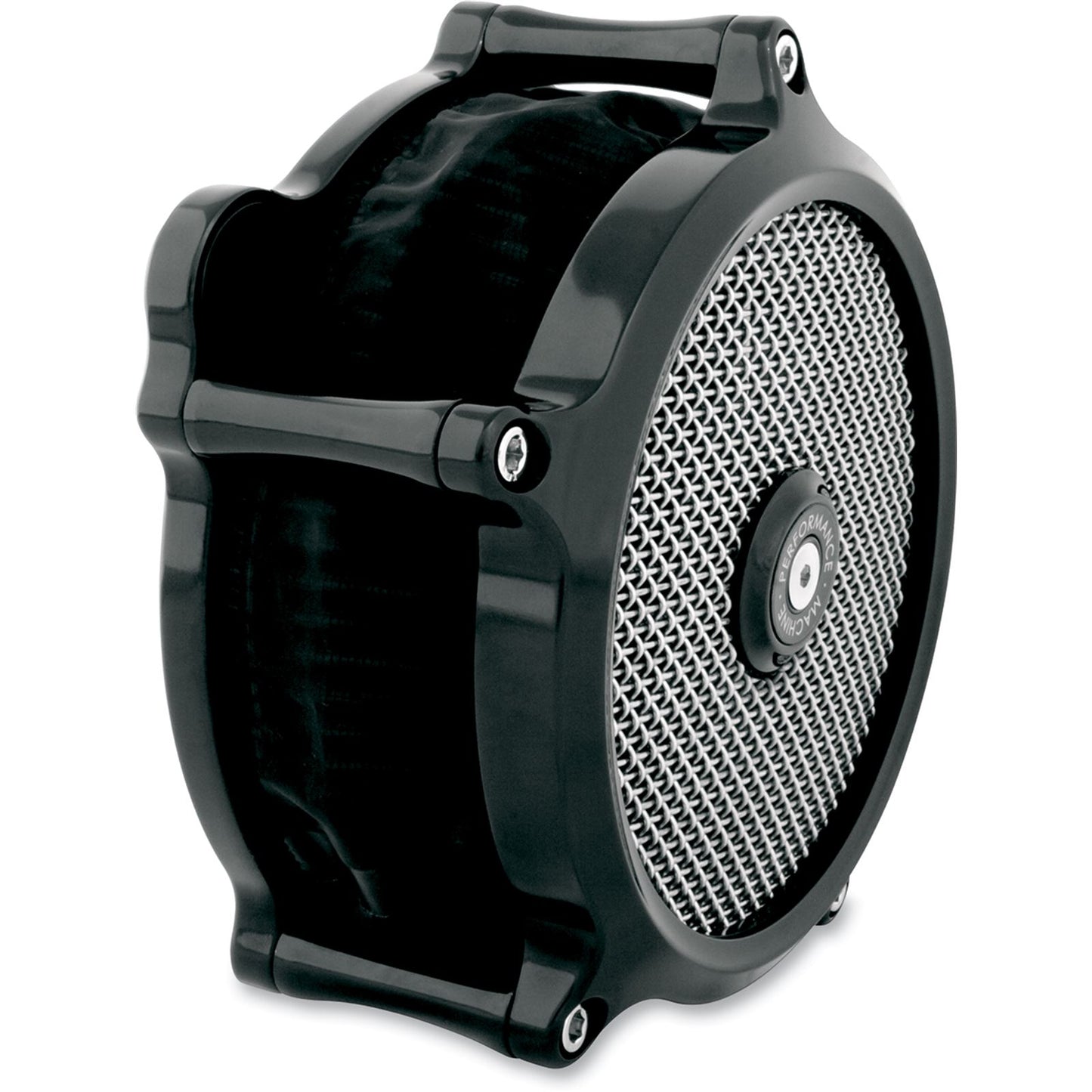 Performance Machine Super Gas Air Cleaner Black for HD Twin OPEN BOX [MPN: 0206-2151-B]_1894110