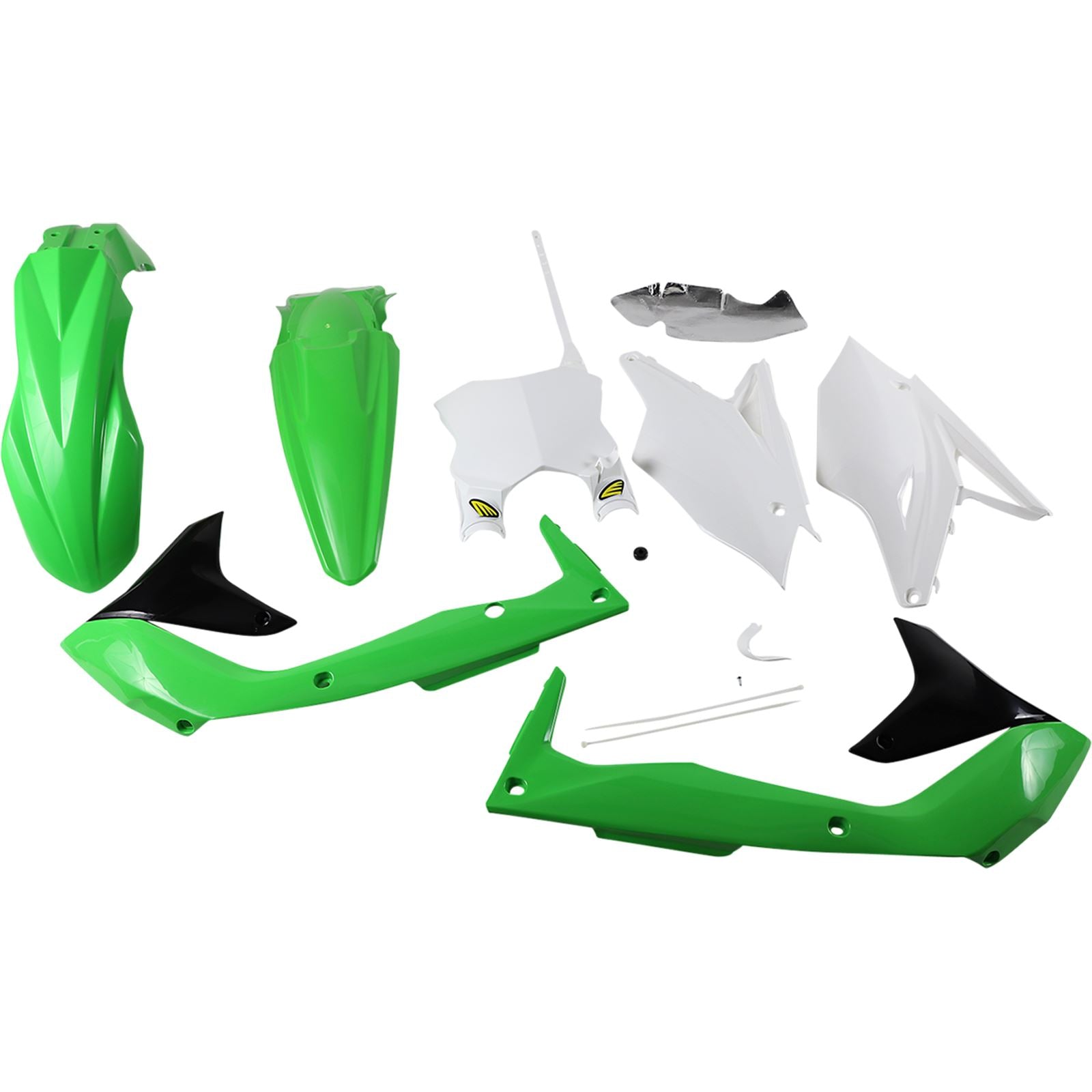 Cycra Plastic Body Kit - OE Green/White/Black - KX450F [MPN: 1CYC-9318-00]_1048128