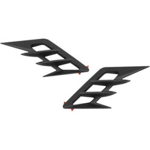 Show Chrome Fender Vent Filler Accent - Satin Black - Front 52-959BK_990863