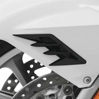 Show Chrome Fender Vent Filler Accent - Satin Black - Front 52-959BK_990926