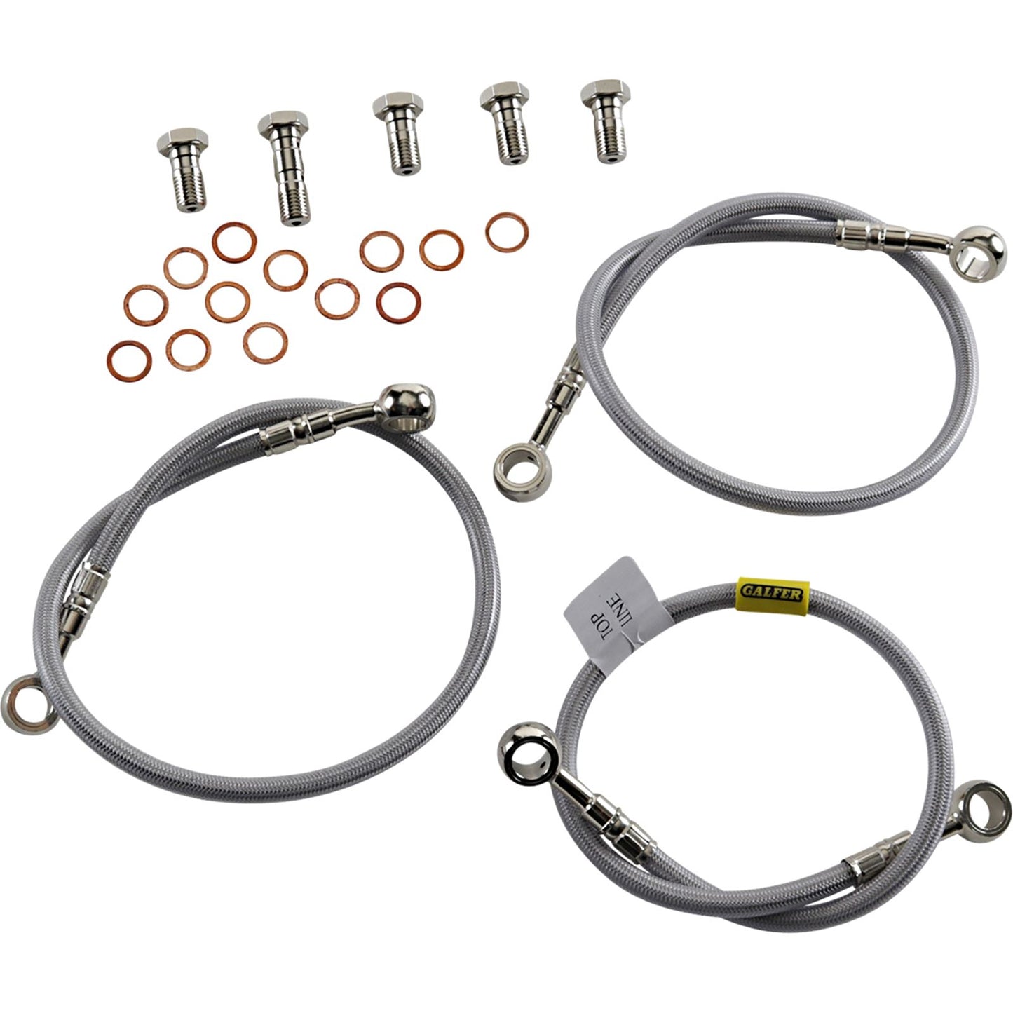 Galfer Brake Line - Stainless Steel for Yamaha 1985-2007 VMX 1200 V-Max FK003D90-3_1048398
