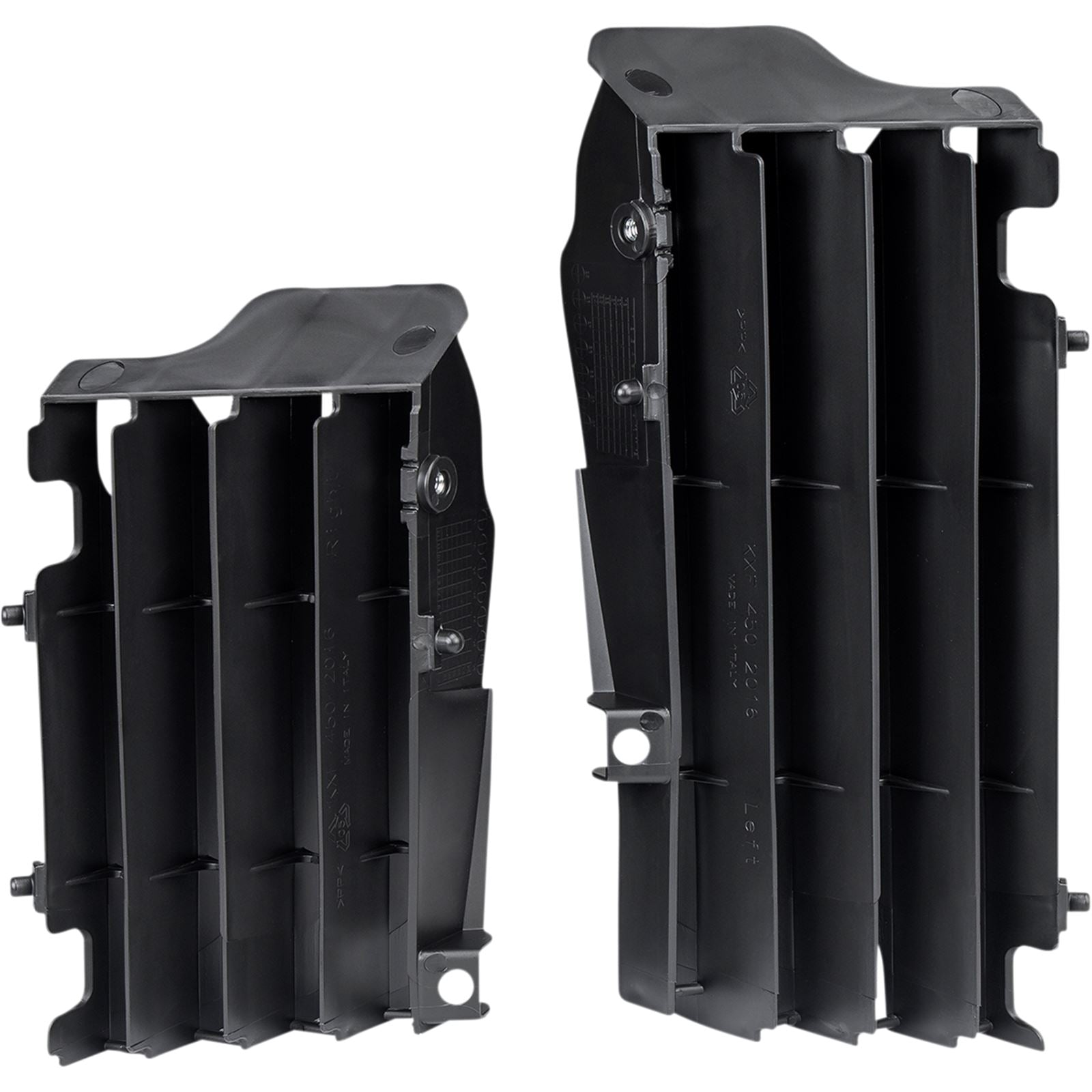 UFO Plastics Radiator Louvers - Black - KXF450 [MPN: AC02470]_1048503