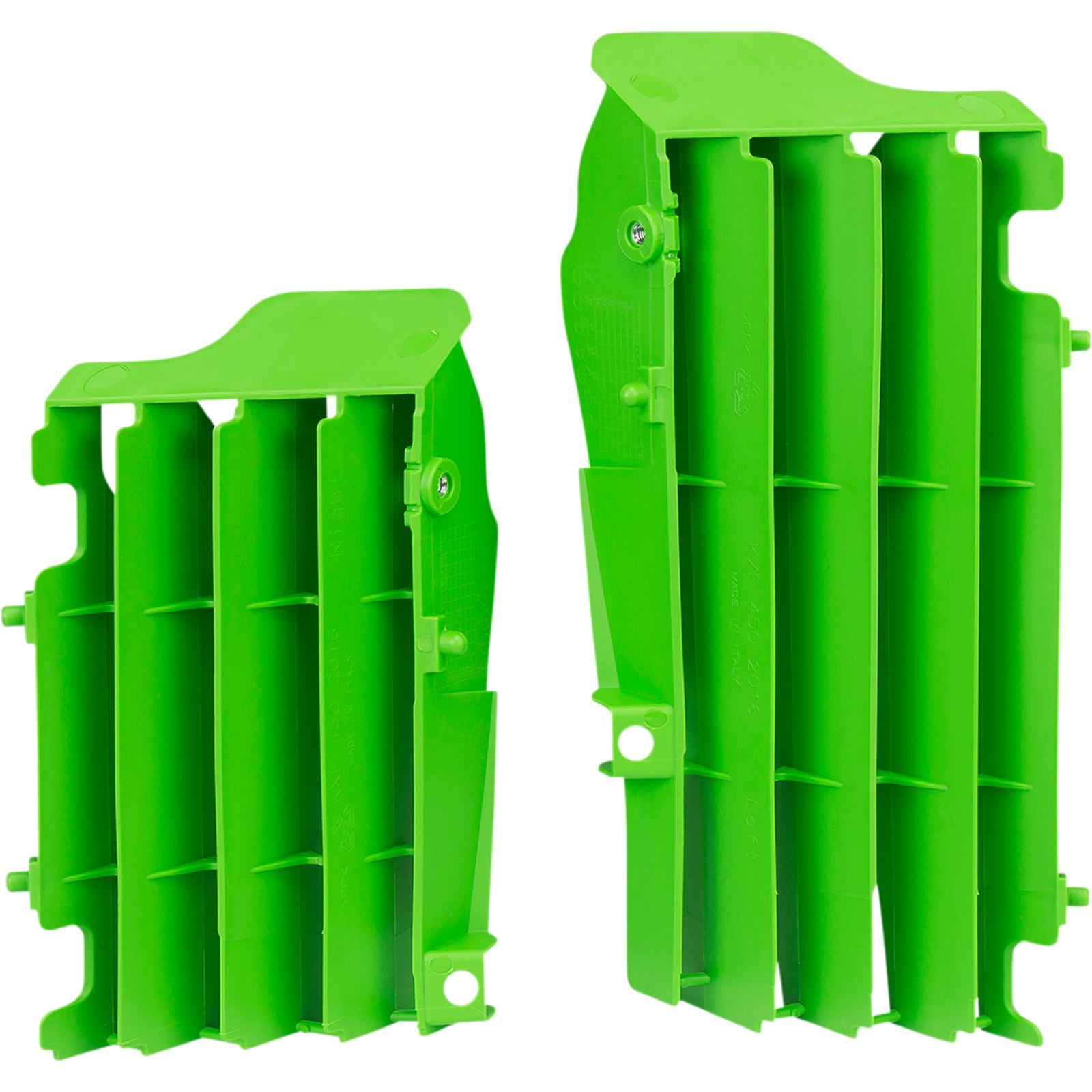 UFO Plastics Radiator Louvers - Green - KXF450 [MPN: AC02471]_1048505