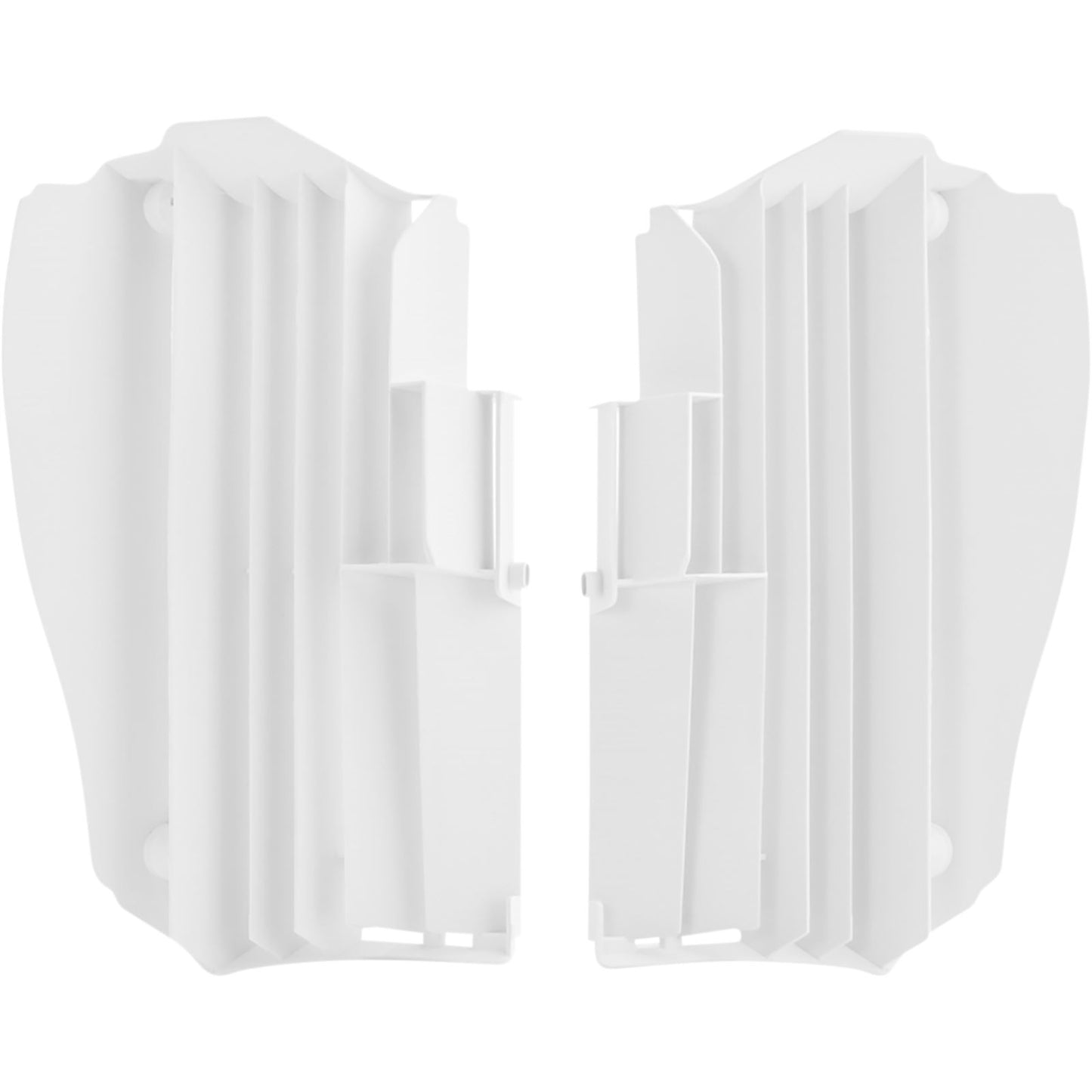 UFO Plastics Radiator Louvers - White - YZF [MPN: AC02457]_1048516
