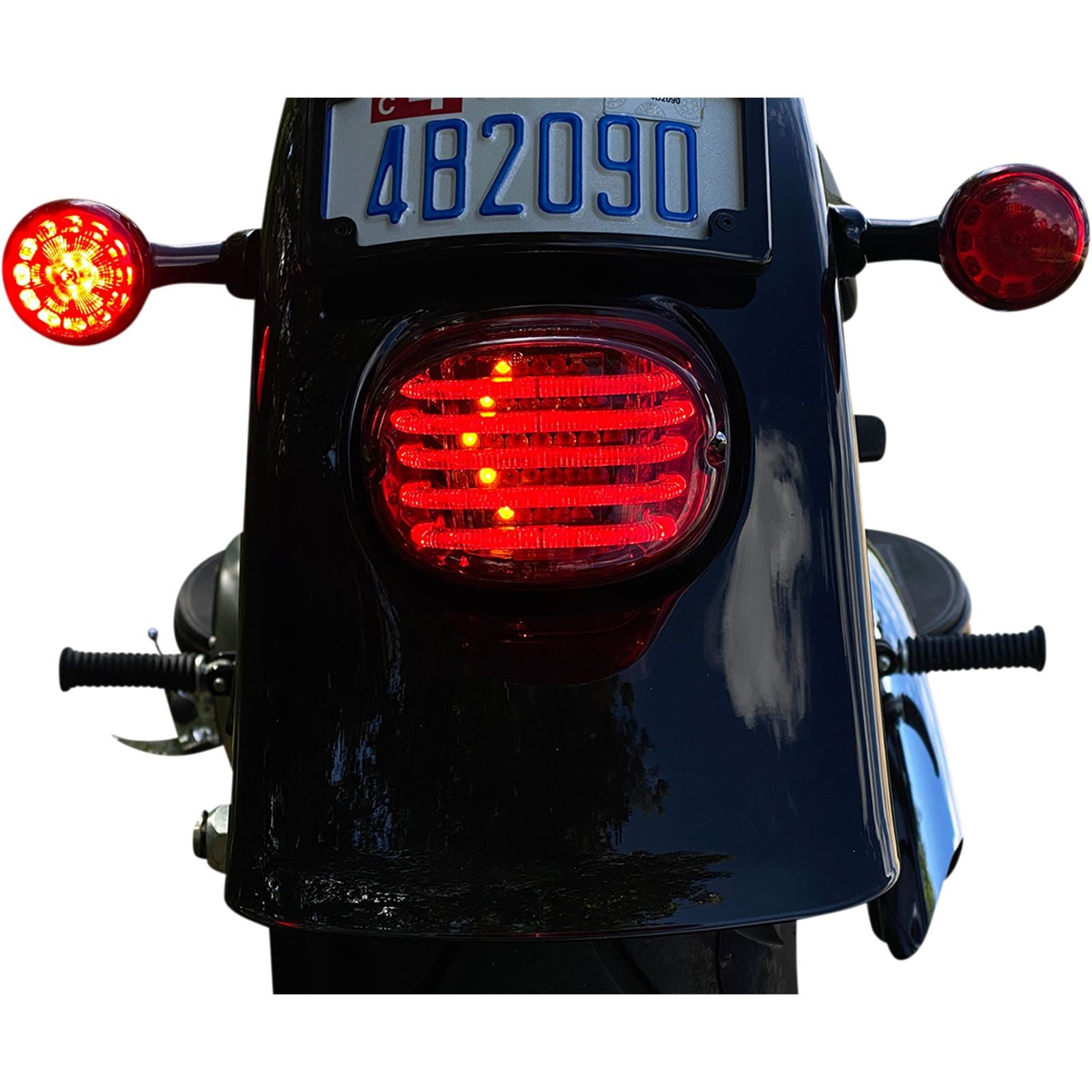 Custom Dynamics Taillight/Turn Signal -  Top Window - Red Lens PB-TL-INT-TW-R_1048544