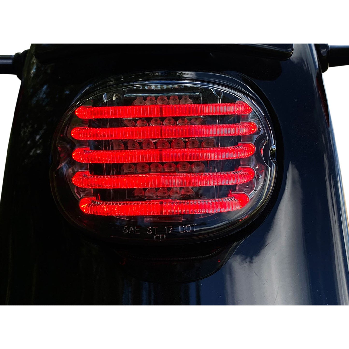 Custom Dynamics Taillight/Turn Signal -  Top Window - Smoke Lens PB-TL-INT-TW-S_1048542