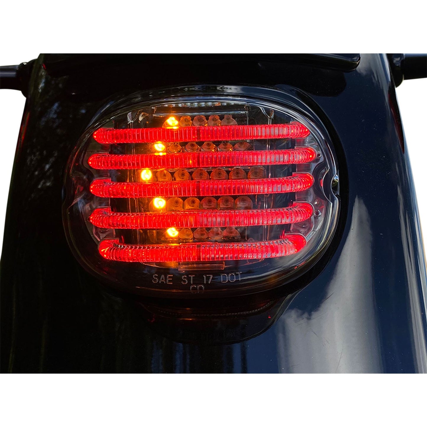 Custom Dynamics Taillight/Turn Signal -  Top Window - Smoke Lens PB-TL-INT-TW-S_1048521