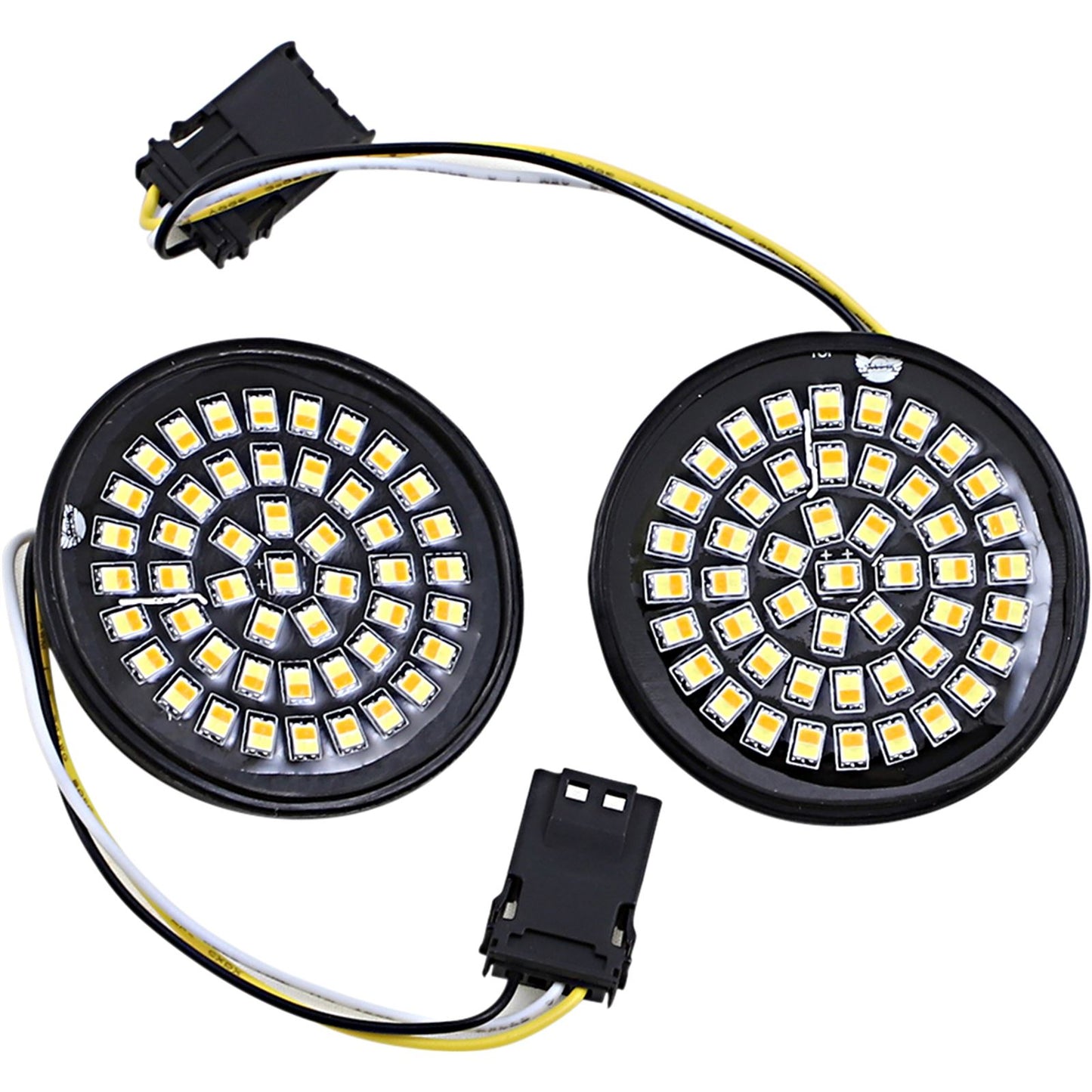 Custom Dynamics LED Turn Signal Insert - Amber/White - CVO GEN-4-AW-JAE_1048524