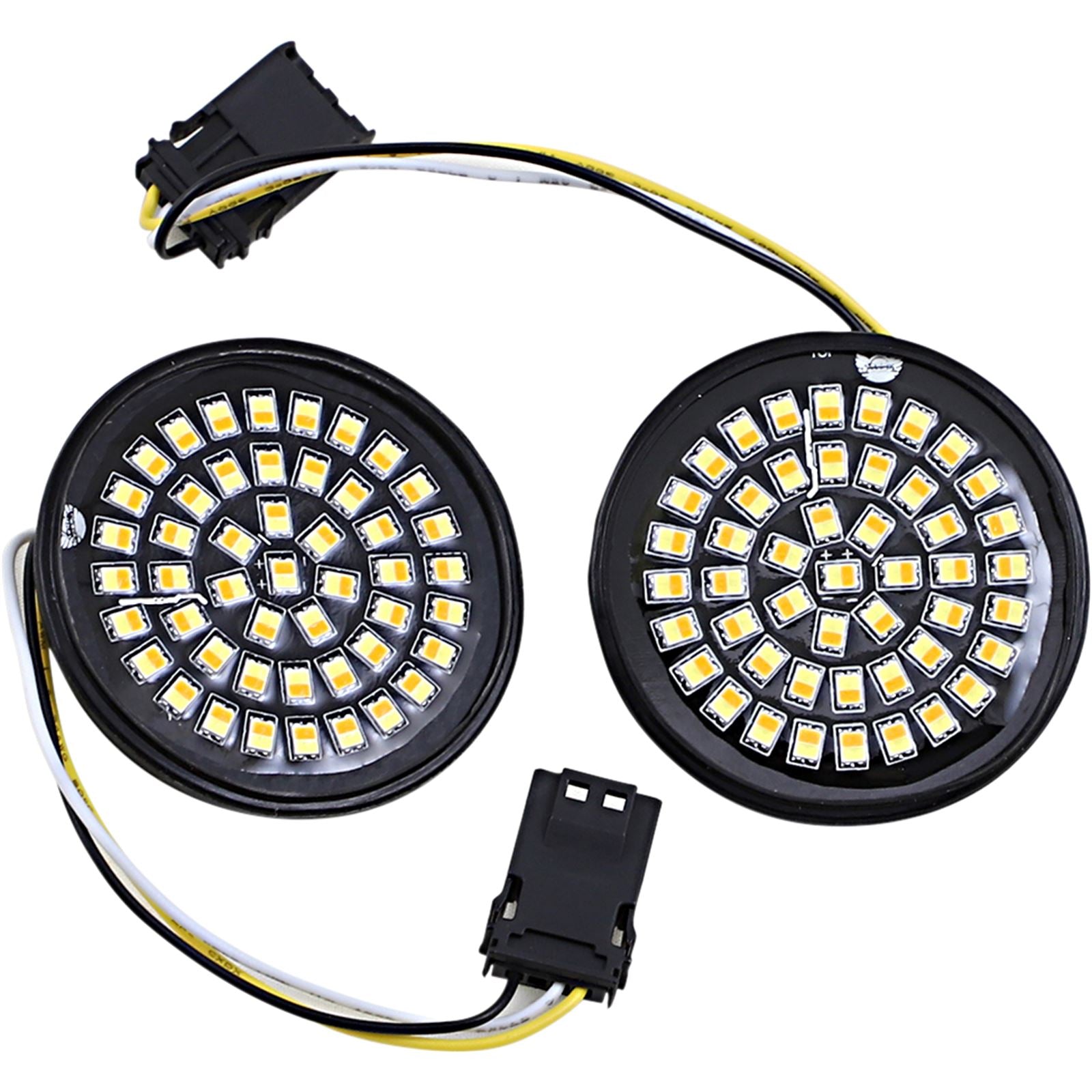 Custom Dynamics LED Turn Signal Insert - Amber/White - CVO GEN-4-AW-JAE_1048524