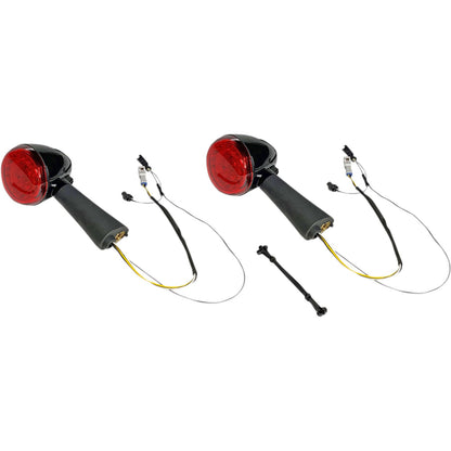 Custom Dynamics Rear LED Turn Signal Ringz - Black - Scout PB-SCOUT-RR-BR_1048534
