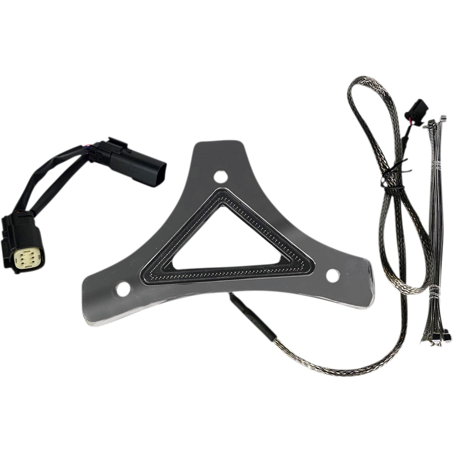 Custom Dynamics LED Backrest Light - Run/Brake - Chrome CD-BR-SS6-C_1048615