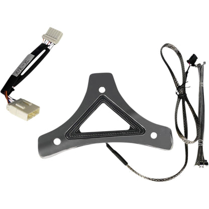 Custom Dynamics LED Backrest Light - Run/Brake - Chrome CD-BR-XL-C_1048595