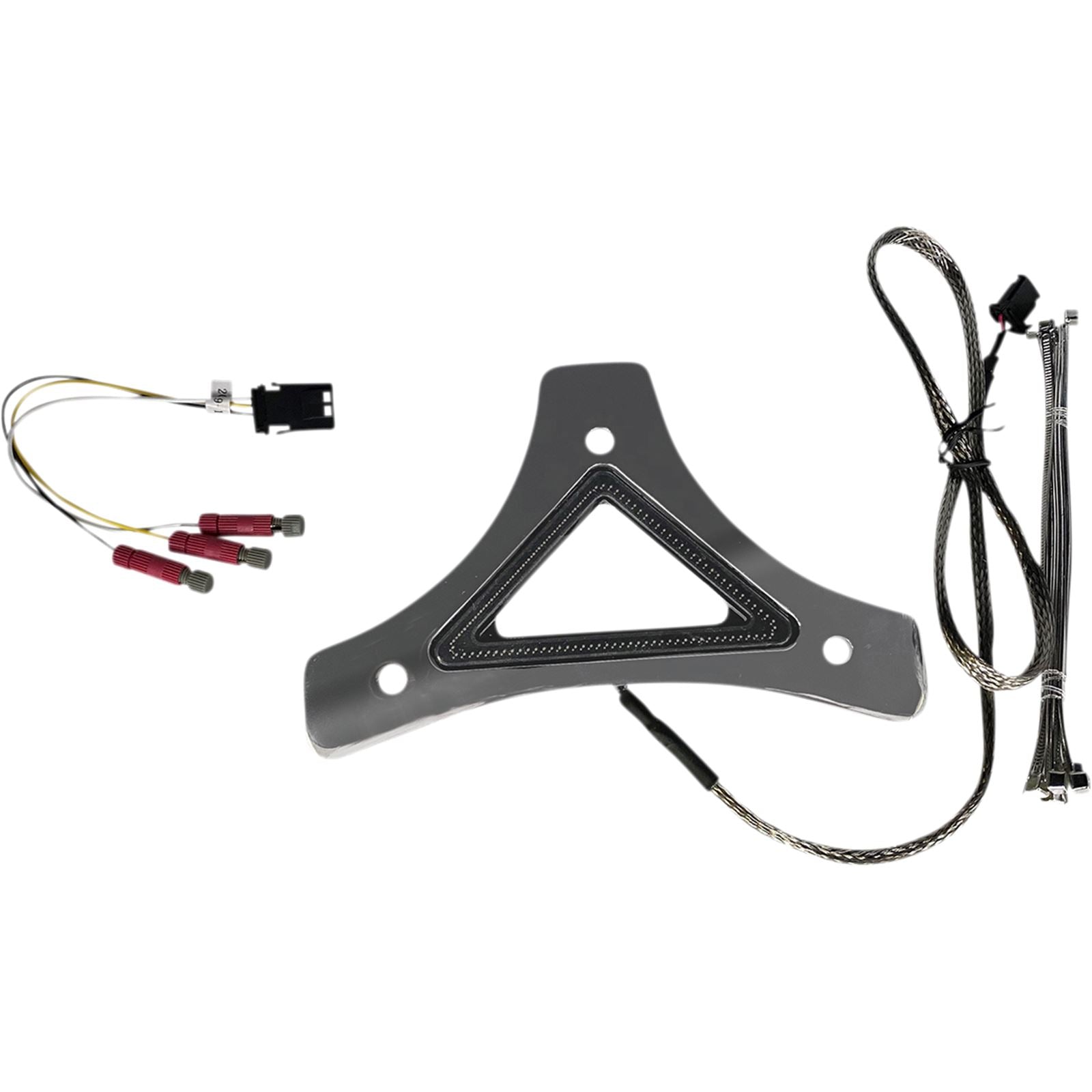 Custom Dynamics LED Backrest Light - Run/Brake - Chrome CD-BR-UNV-C_1048573