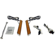 Custom Dynamics LED Fork Light - Amber - Chrome CD-FORK-BCM-AC_1048648