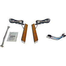 Custom Dynamics LED Fork Light - Amber - Chrome CD-FORK-HD-AC_1048652