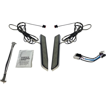 Custom Dynamics LED Fork Light - Smoke - Chrome CD-FORK-HD-SC_1048654