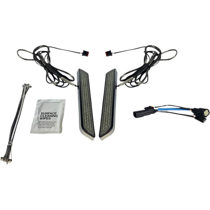 Custom Dynamics LED Fork Light - Smoke - Chrome CD-FORK-SS6-SC_1048658