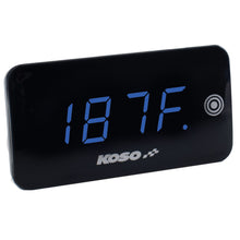 Koso Digital Super Slim Touch Screen - Volt & Temp Meter - Blue Digits BA068040_859787