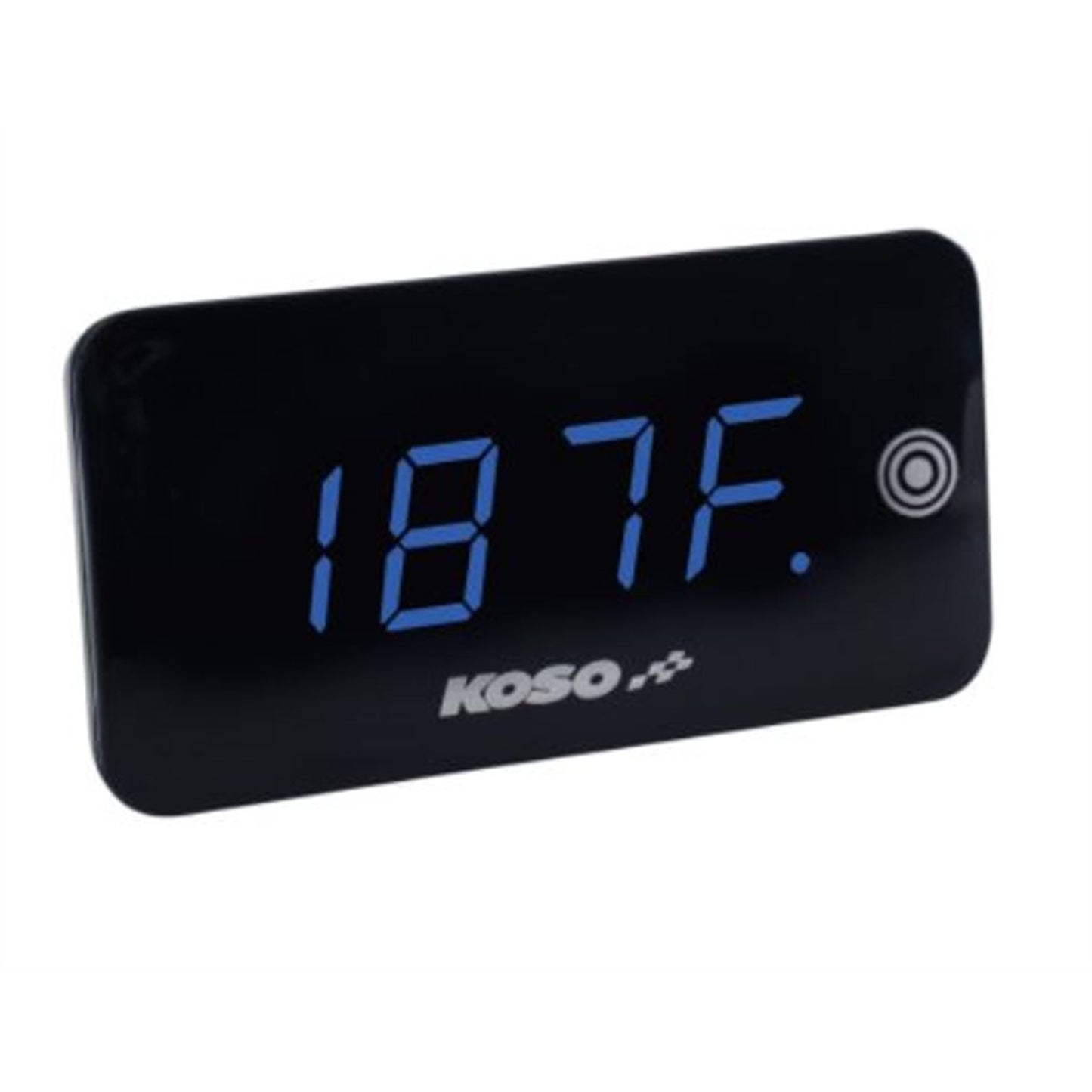 Koso Digital Super Slim Touch Screen - Volt & Temp Meter - Blue Digits BA068040_764787