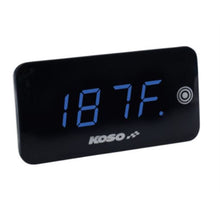 Koso Digital Super Slim Touch Screen - Volt & Temp Meter - Blue Digits BA068040_764787
