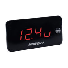 Koso Digital Super Slim Touch Screen - Volt & Temperature Meter - Red Digits BA068041_764788
