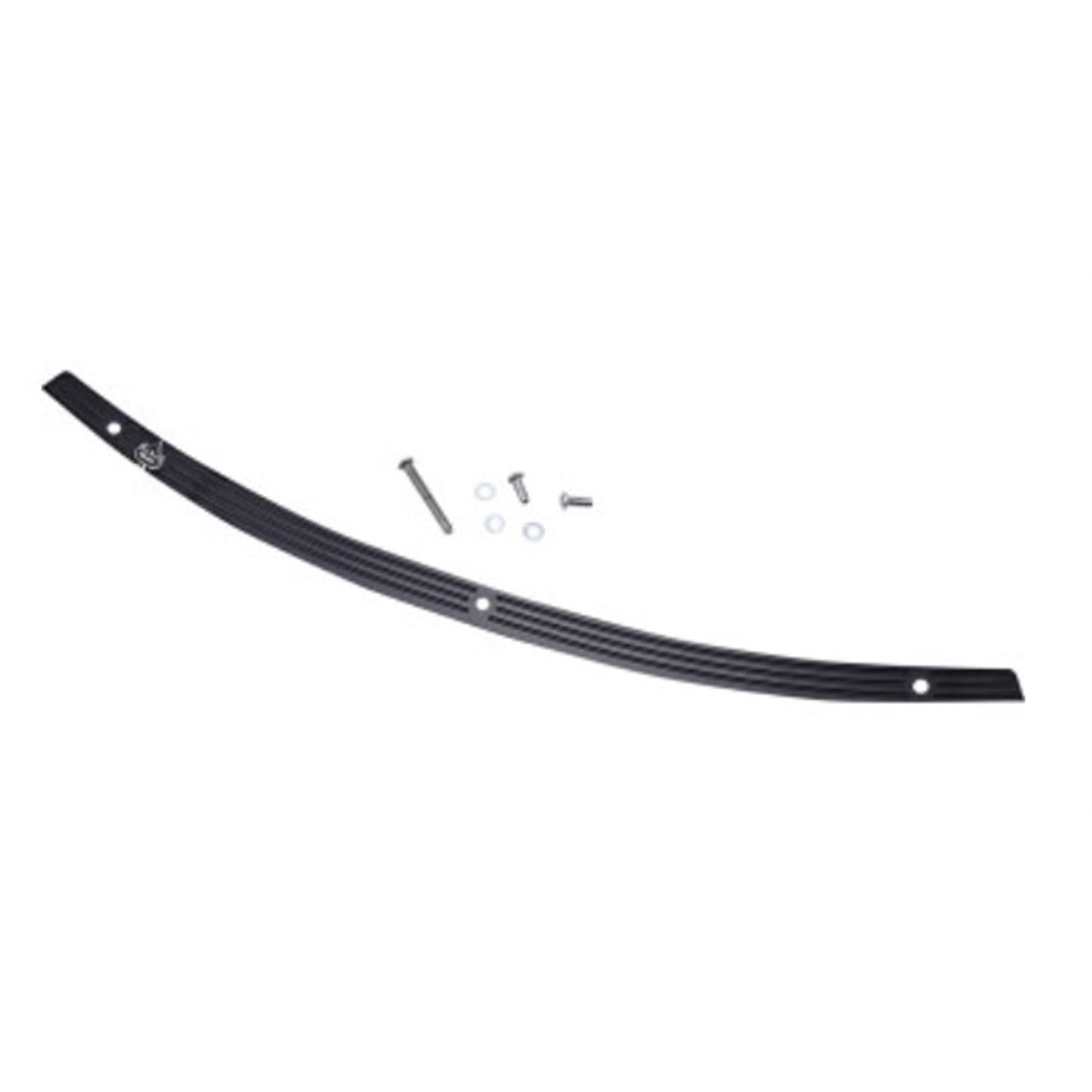 Klock Werks Windshield Trim - Logo - Black - FLH [MPN: KW05-01-0576-B]_673899