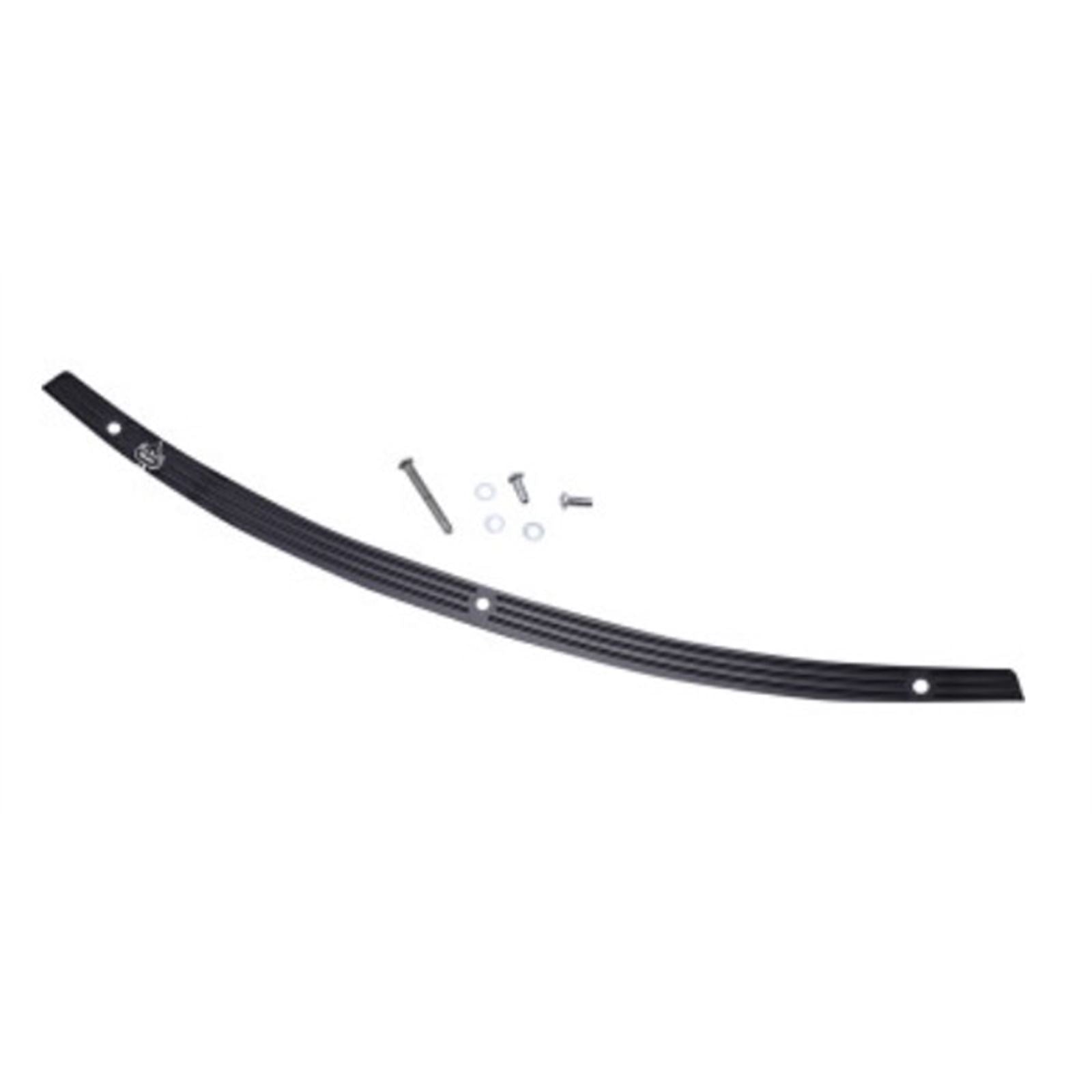Klock Werks Windshield Trim - Logo - Black - FLH [MPN: KW05-01-0576-B]_673899