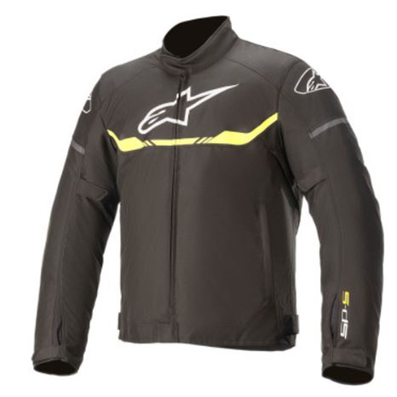 Alpinestars T-SPS Waterproof Jacket - Black/Yellow Medium OPEN BOX [MPN: 3200120-155-M]_1888232